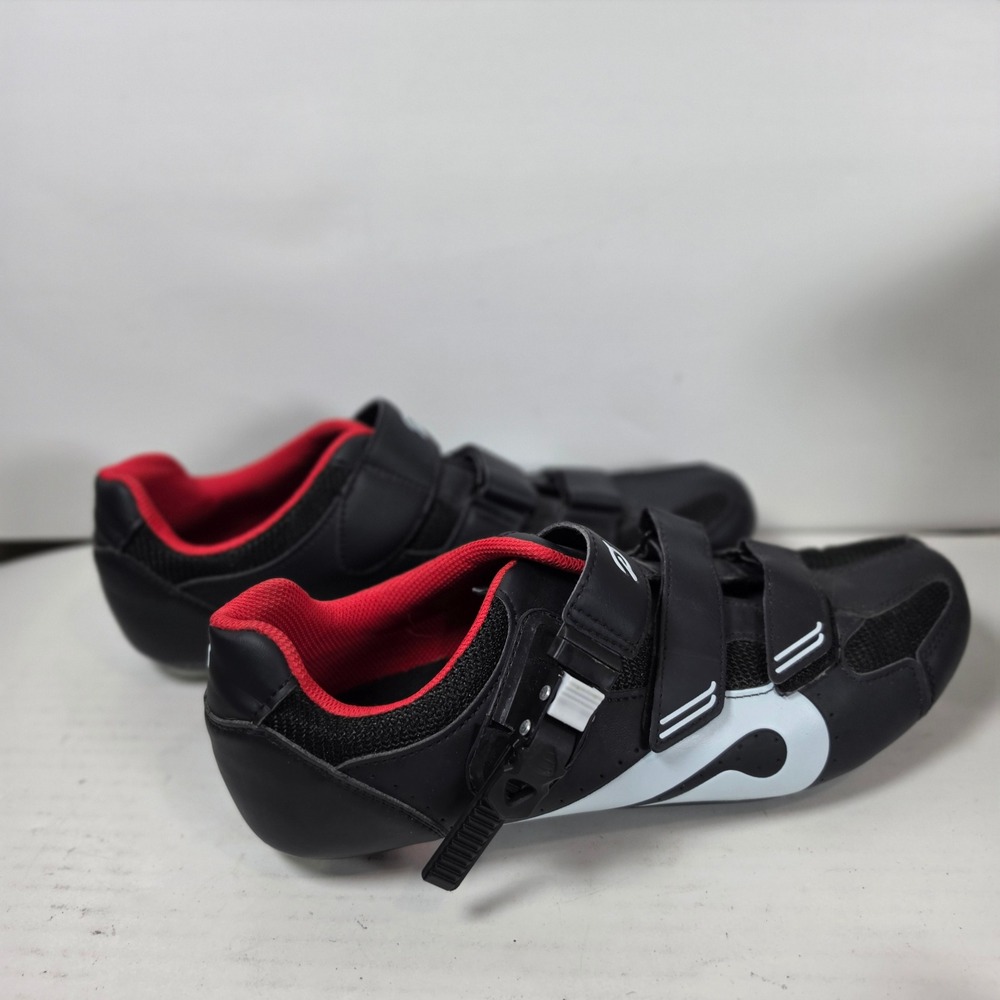 Peloton Cycling Shoes Black Red Indoor Bike Shoes EU 46 US Men 12 Women 13.5